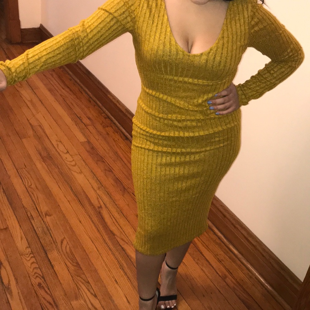Mustard dress